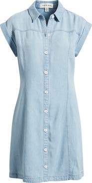 Cloth & Stone Seamed Denim Dress