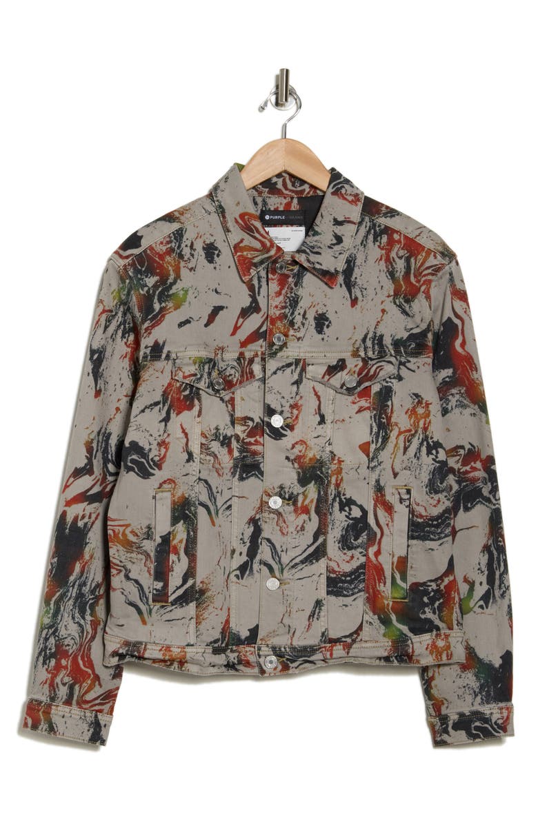 PURPLE BRAND F.G.M. Print Trucker Jacket, Alternate, color, 