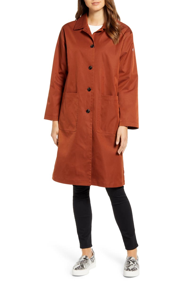 Bernardo Long Water Resistant Microfiber Barn Jacket, Alternate, color,