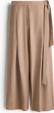 H&M Tie-detail Twill Pants