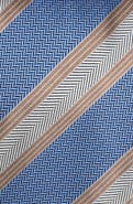 David Donahue Stripe Silk Tie