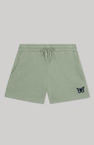 Dalix Womens Butterfly Midweight Washed Fleece Shorts