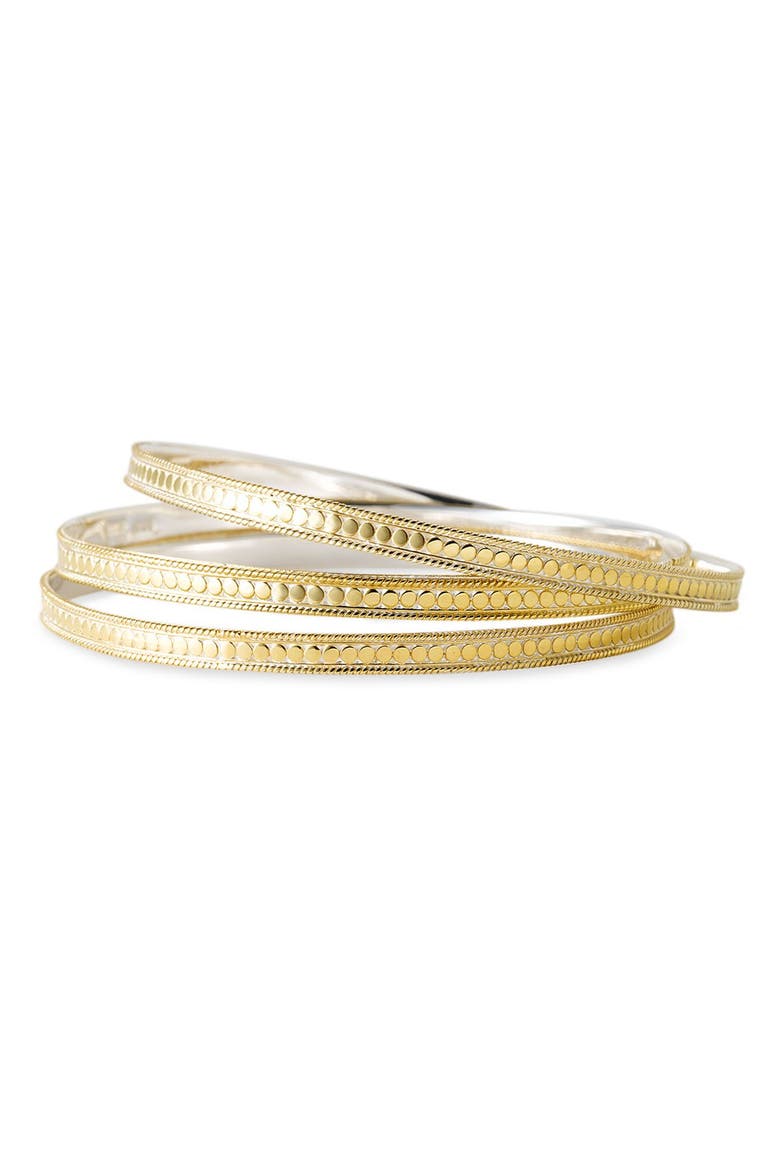 'Timor' Stacking Skinny Bangles, Alternate, color, GOLD/ SILVER