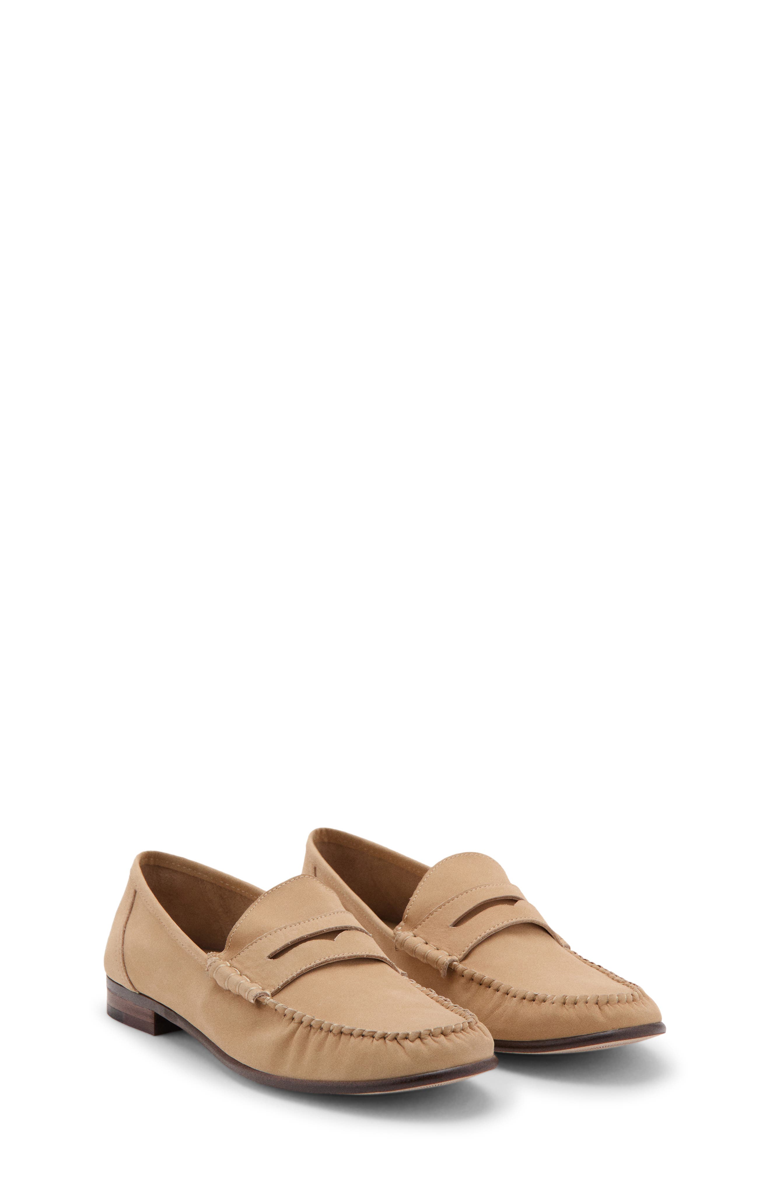 Moccasin Penny Loafer, Main, color, BEIGE