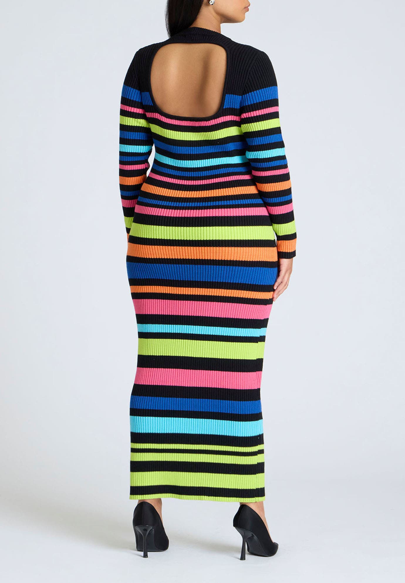 Variegated Stripe Maxi Dress - image 2