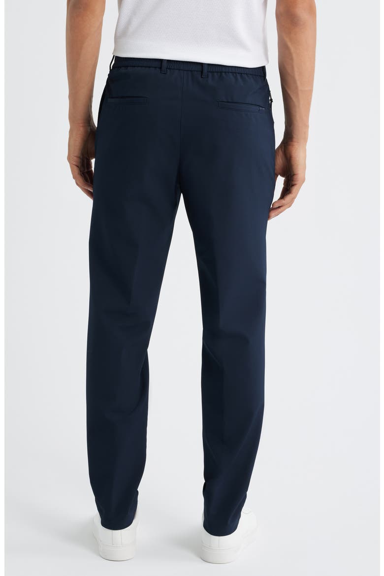 Genius Slim Fit Flat Front Twill Pants, Alternate, color, DARK BLUE