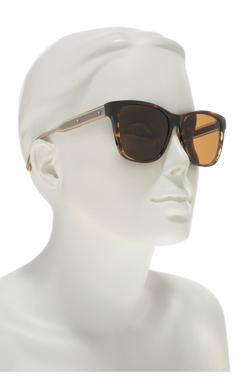 Bottega Veneta 55mm Square Sunglasses, Alternate, color, 