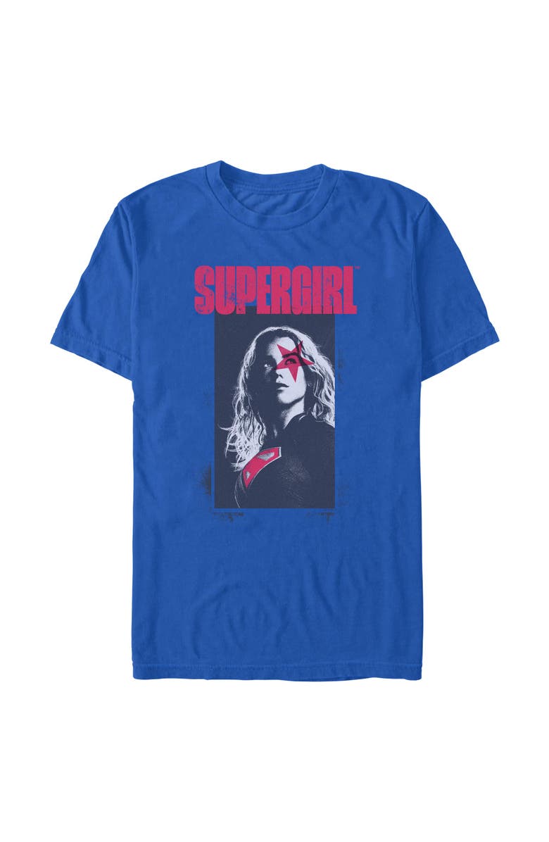Supergirl Men's Supergirl Kara Star Poster Graphic T-Shirt, Main, color, Royal Blue