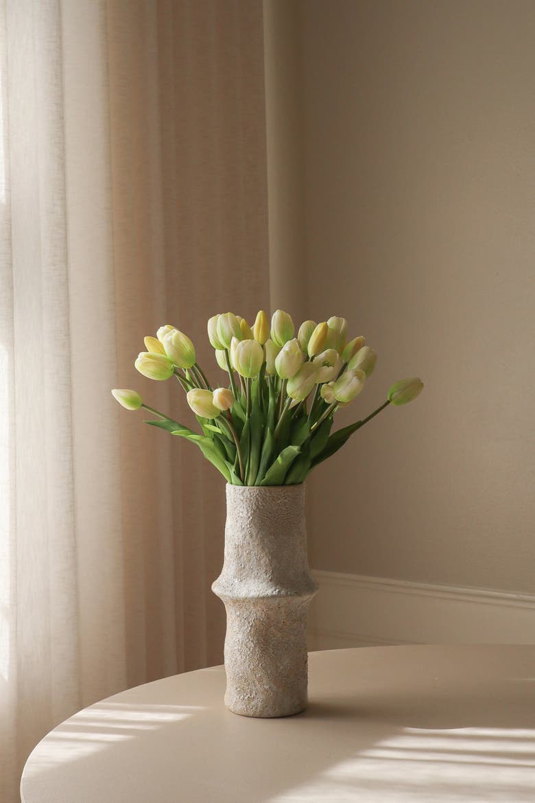 White Tulip Grand Bouquet, Alternate, color, White