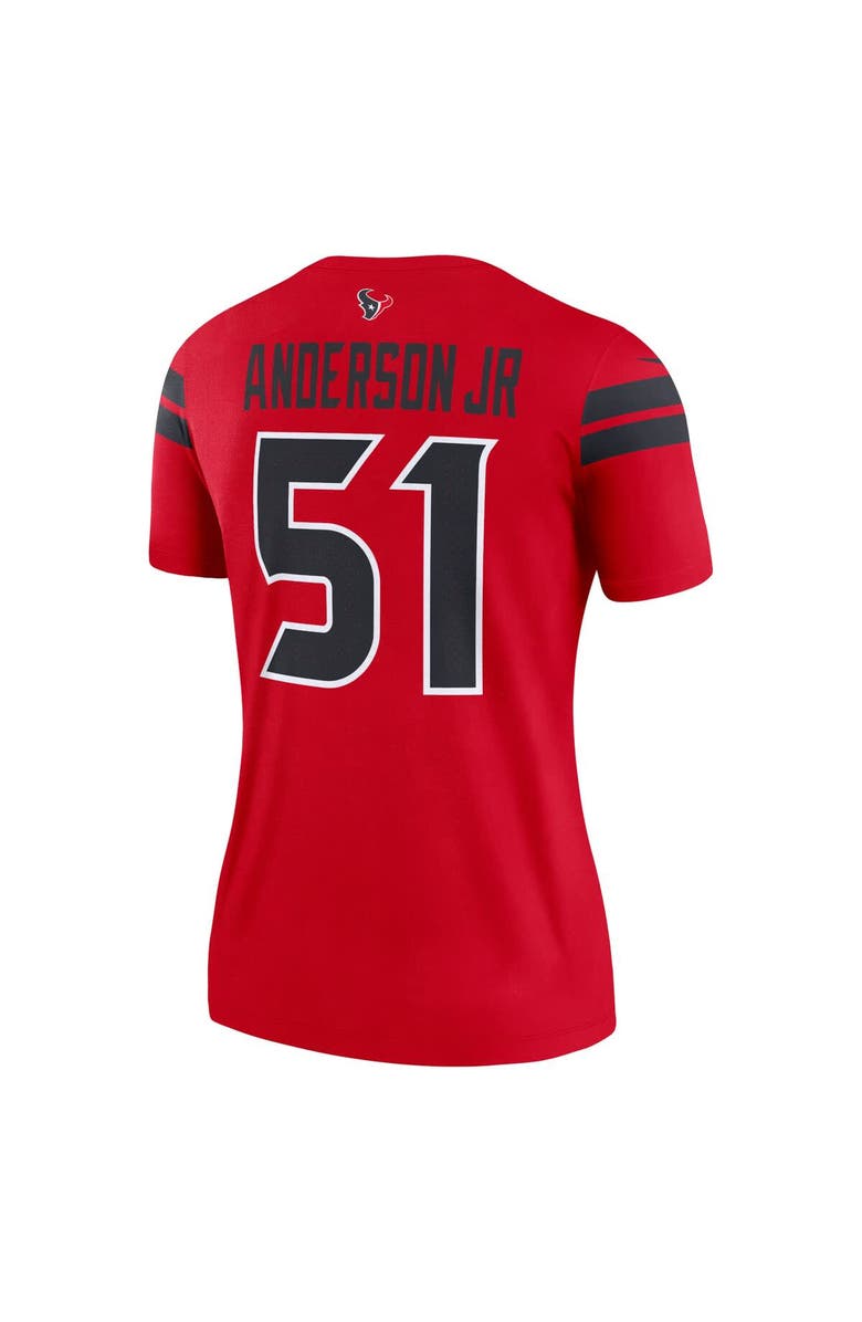 Nike Women's Nike Will Anderson Jr. Red Houston Texans Alternate Legend Player Performance Top, Alternate, color, Red