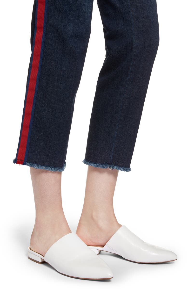 Halogen<sup>®</sup> Tuxedo Stripe Straight Leg Jeans, Alternate, color,