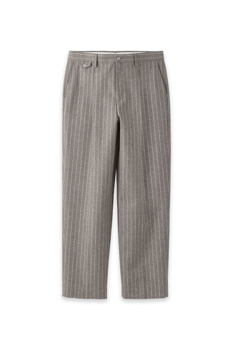Finished Pleated  Front Pants, Main, color, Grey