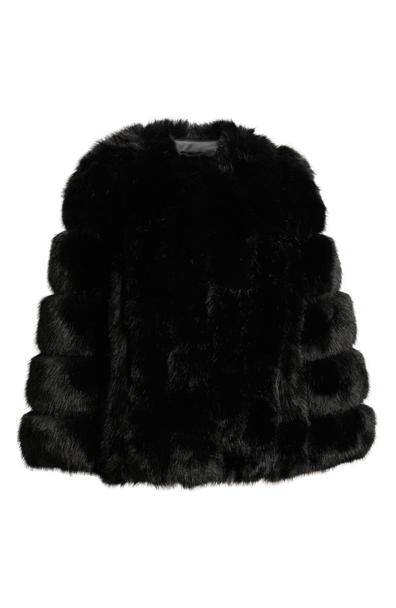 Et Ochs Faux Fur Jacket, Alternate, color, Black