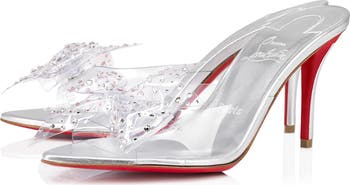 Louboutin clear heels best sale