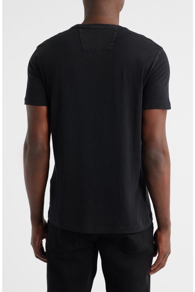 Skull Appliqué Organic Cotton T-Shirt, Alternate, color, BLACK