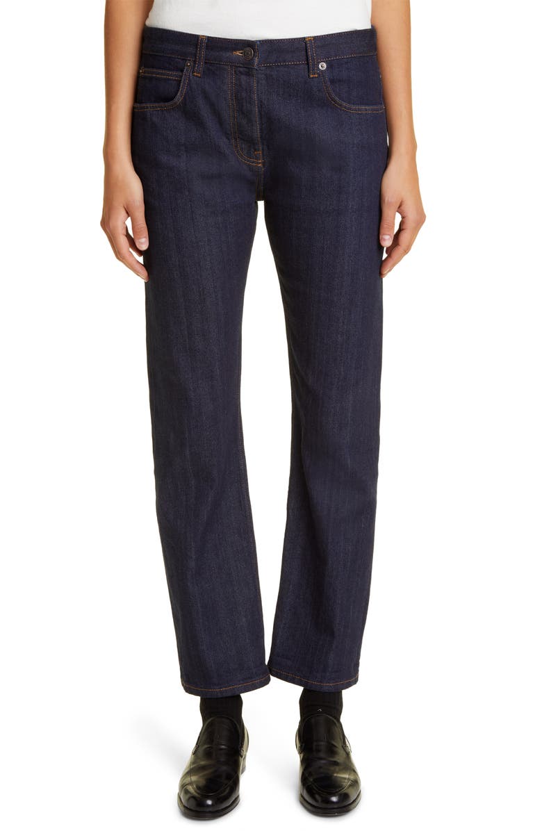 The Row Riaco Selvedge Straight Leg Jeans, Main, color,