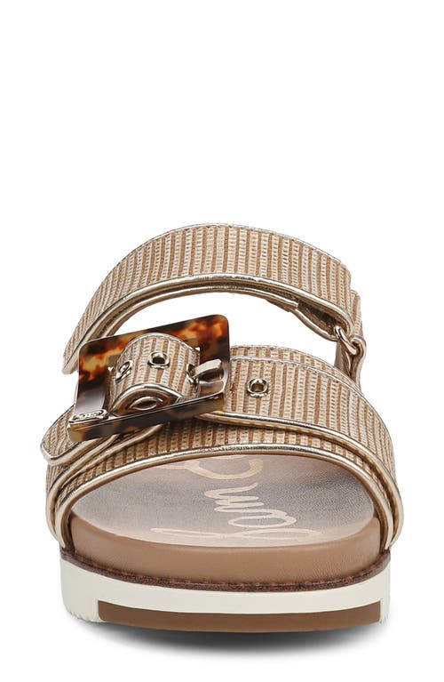 Sam Edelman Adrianna Two-strap Sandal In Sunny Gold