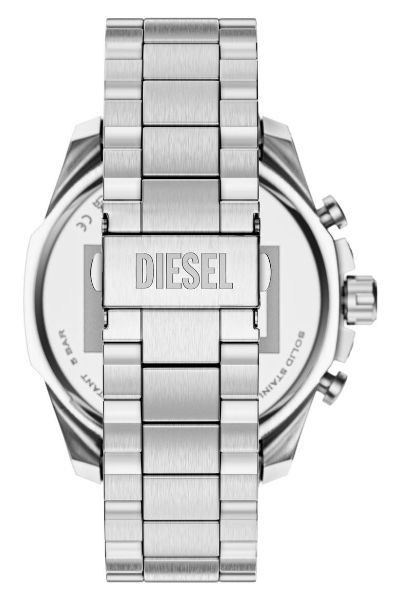 Mega Chief Gunmetal Chronograph Watch, 48mm, Alternate, color, SILVER
