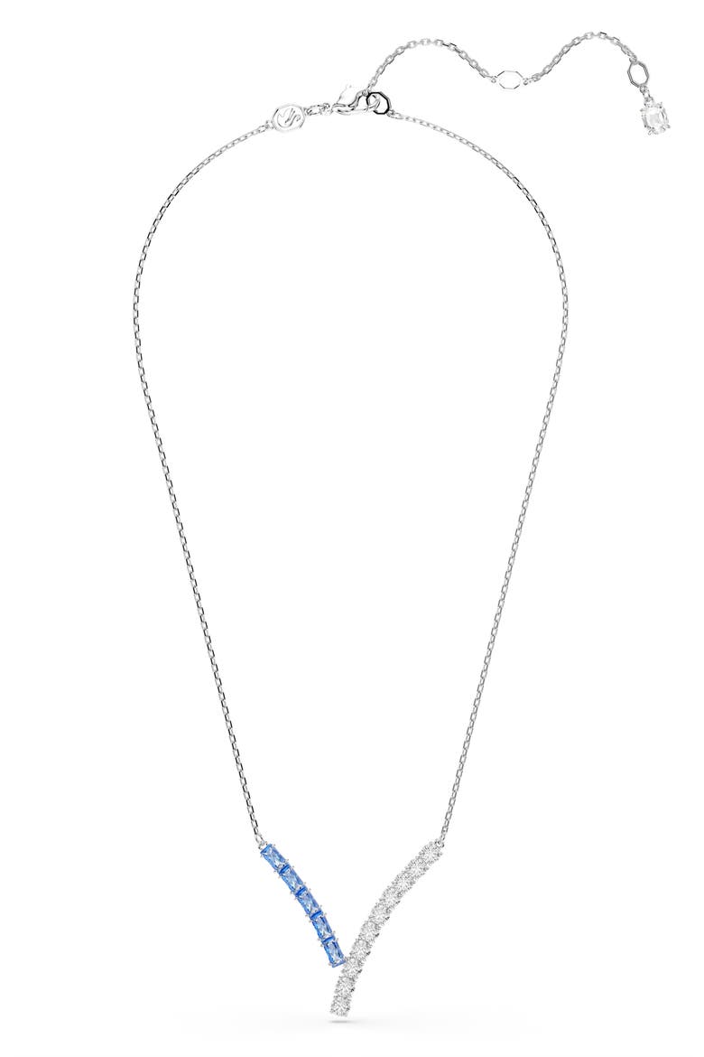 Matrix Pendant Necklace, Alternate, color, BLUE/ SILVER