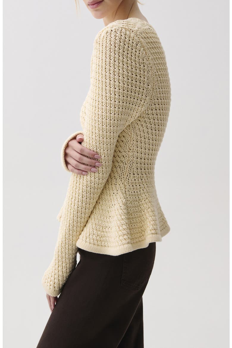 Elina Open-Stitched Cardigan, Alternate, color, PROSECCO