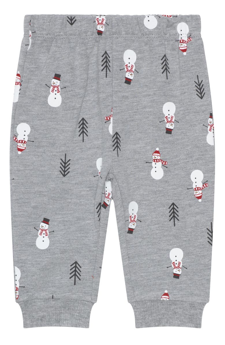 PL Baby by Petit Lem Snowman Sweatshirt, Joggers & Socks Set, Alternate, color, Snowman