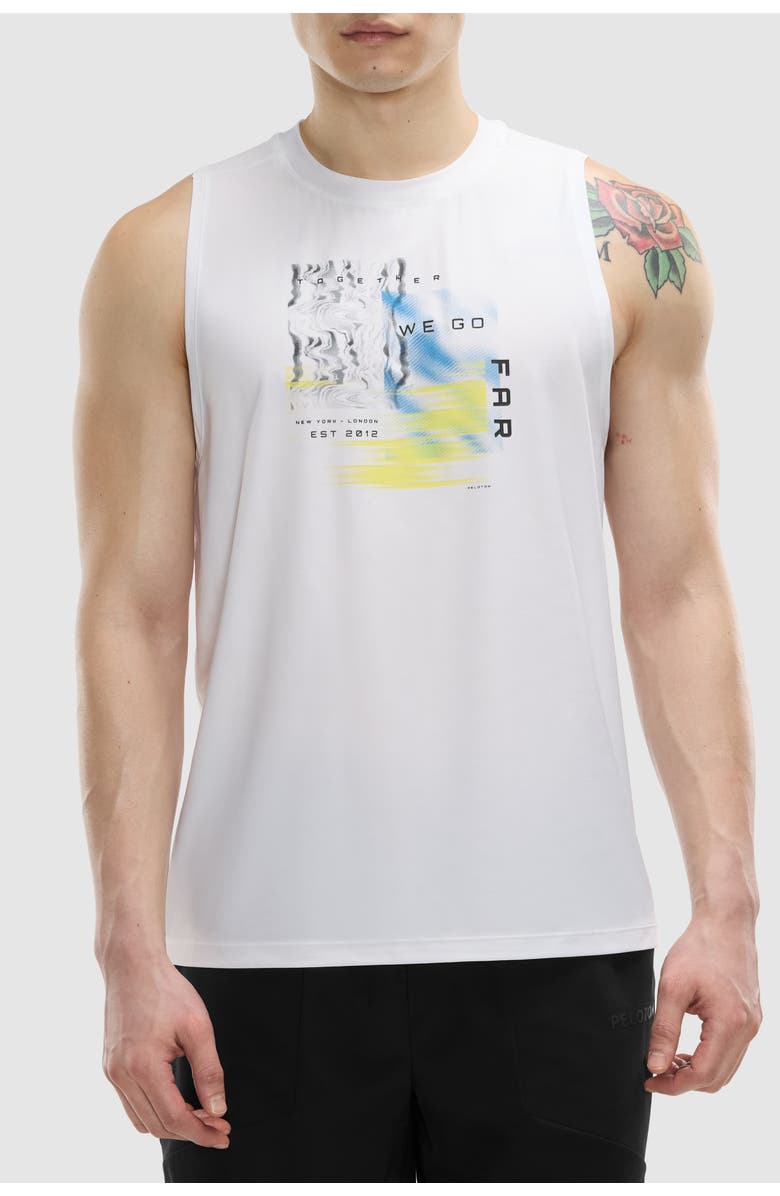 Peloton Essential Muscle Tank, Main, color, White