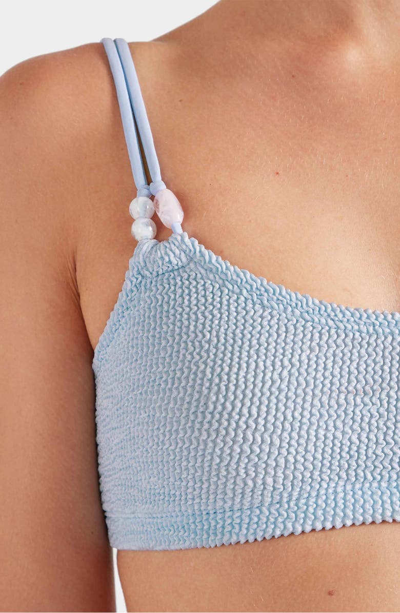 Hunza G Cassie Beaded Two-Piece Swimsuit, Alternate, color, Metallic Ice Blue