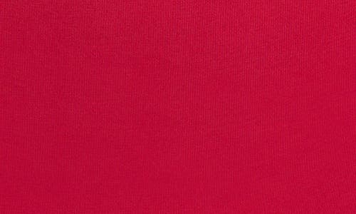 Natori Bliss Bare Cotton High Waist Briefs In Red