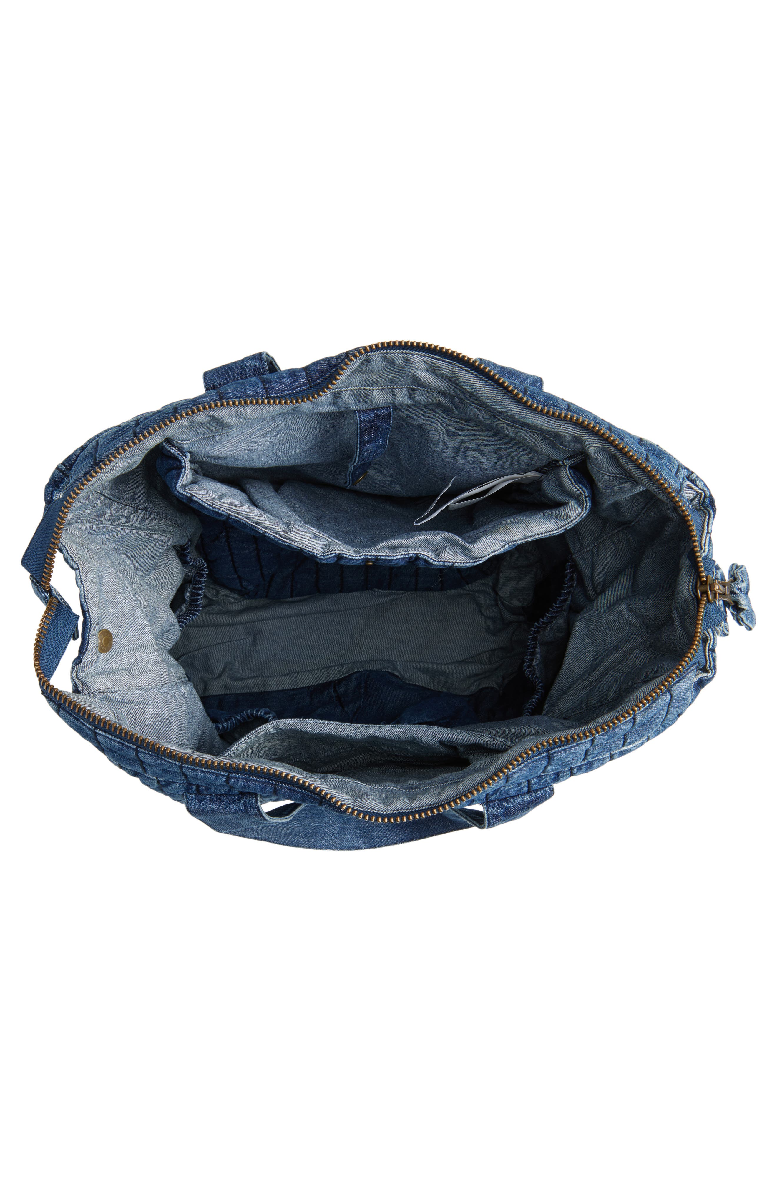 Pehr Convertible Denim Diaper Bag, Alternate, color, 