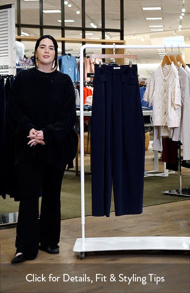 Cinq à Sept Leora Pleated Wide Leg Pants (Women) | Nordstromrack