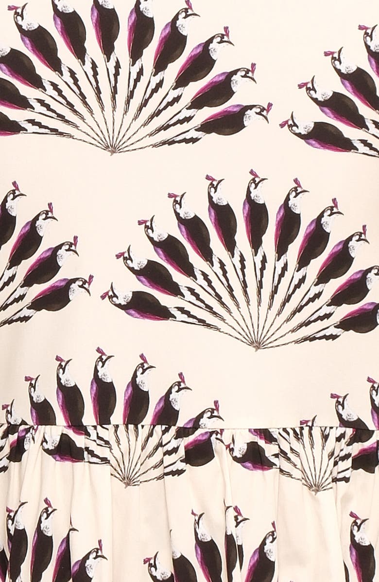 The Lulo Project The Chaos Petal Print Long Sleeve Maxi Dress, Alternate, color, Throated Ivory