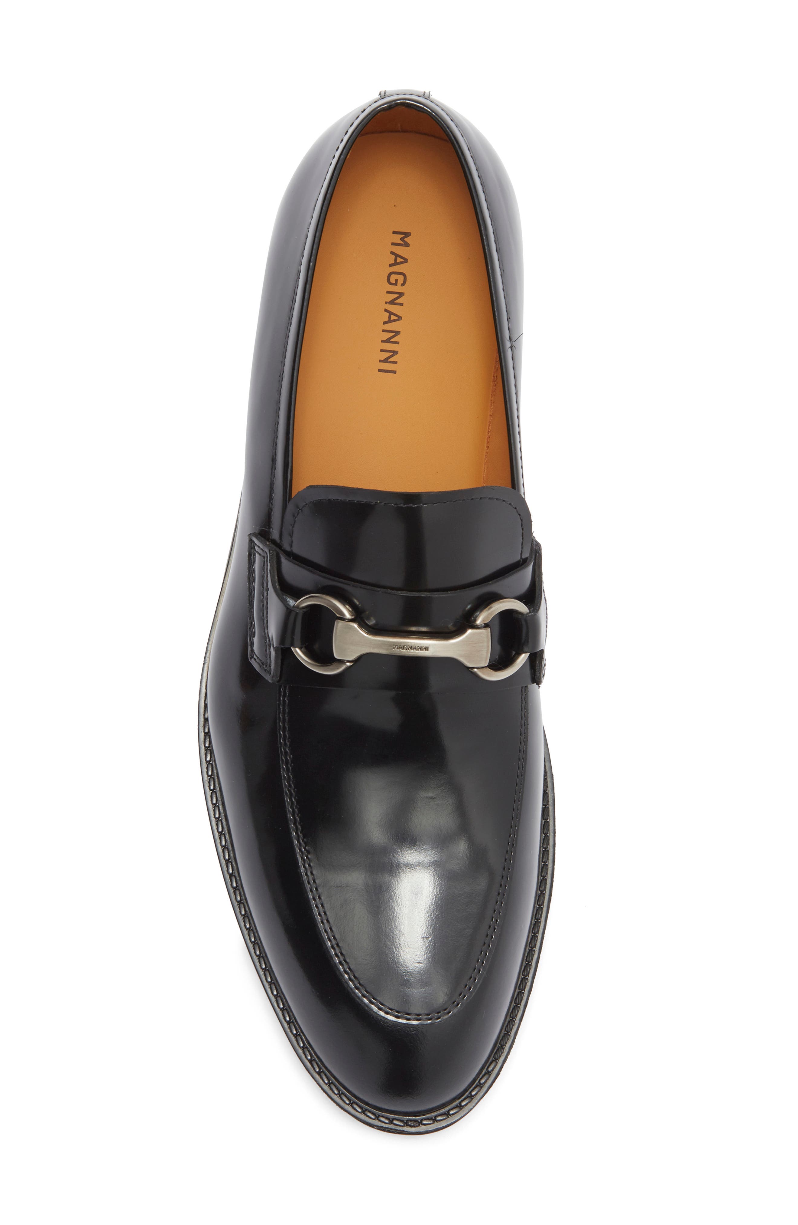 Magnanni Eddison Bit Loafer, Alternate, color, Crown Black