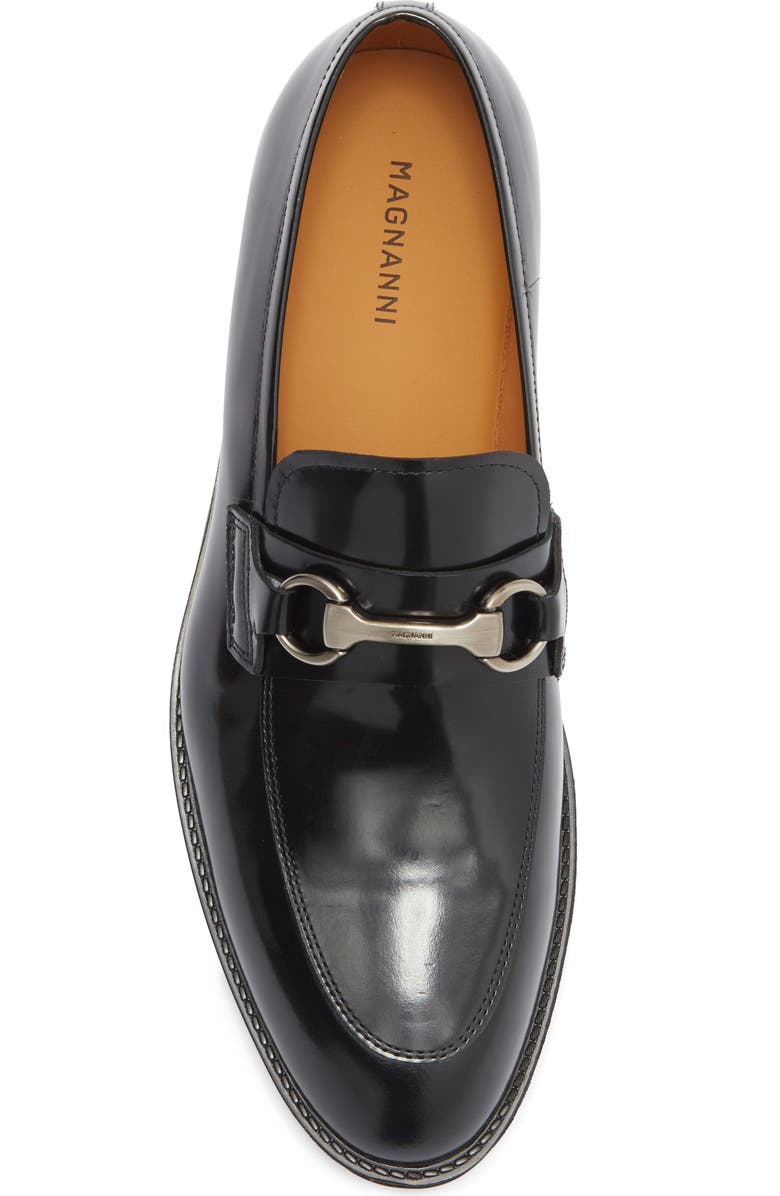 Magnanni Eddison Bit Loafer, Alternate, color, Crown Black