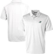 Cutter & Buck Men's Cutter & Buck White Miami Dolphins Prospect Textured Stretch Polo