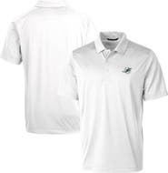 Cutter & Buck Men's Cutter & Buck White Miami Dolphins Prospect Textured Stretch Polo
