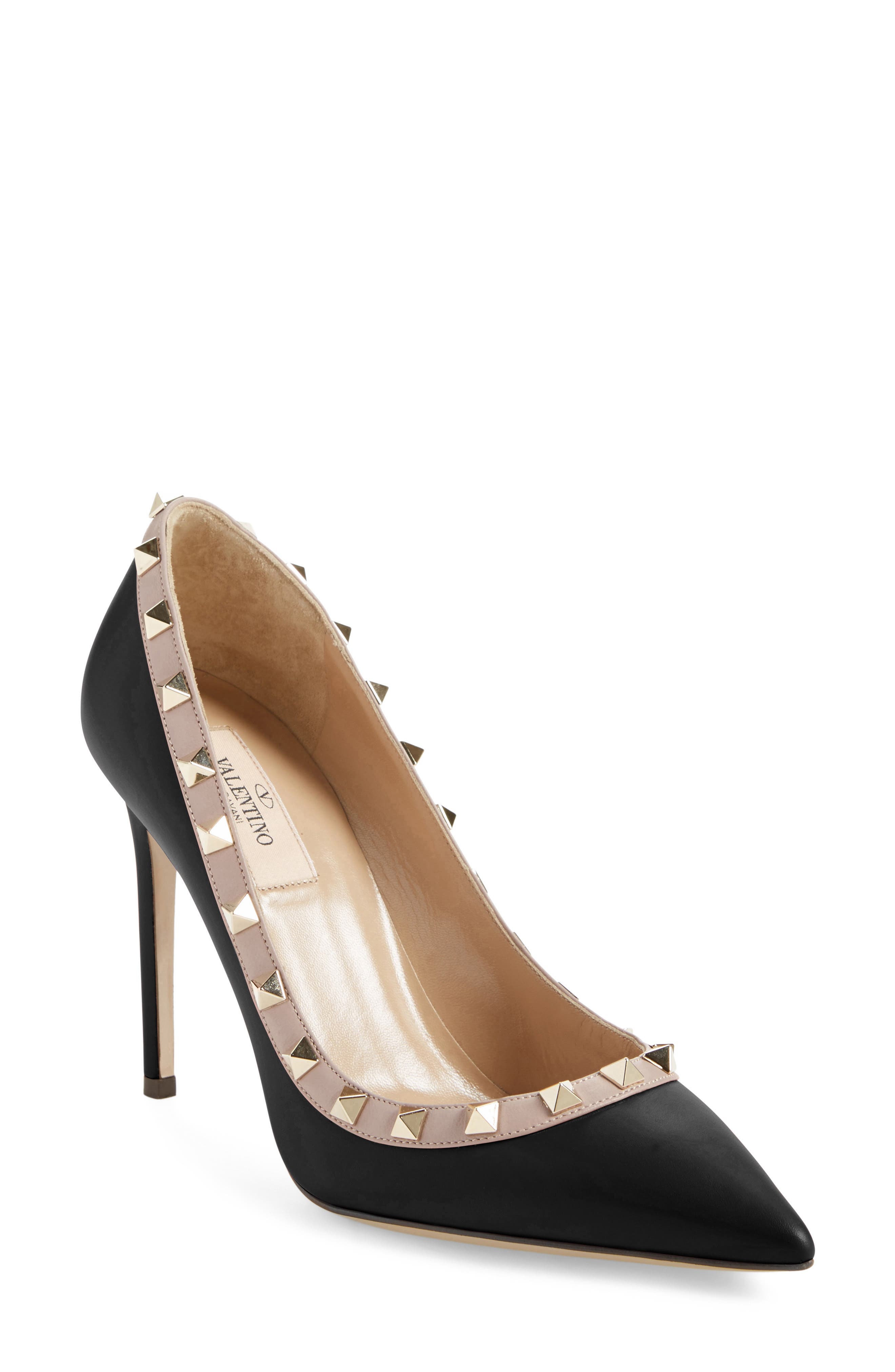 Valentino Garavani Rockstud Pointed Toe Pump, Main, color, 
