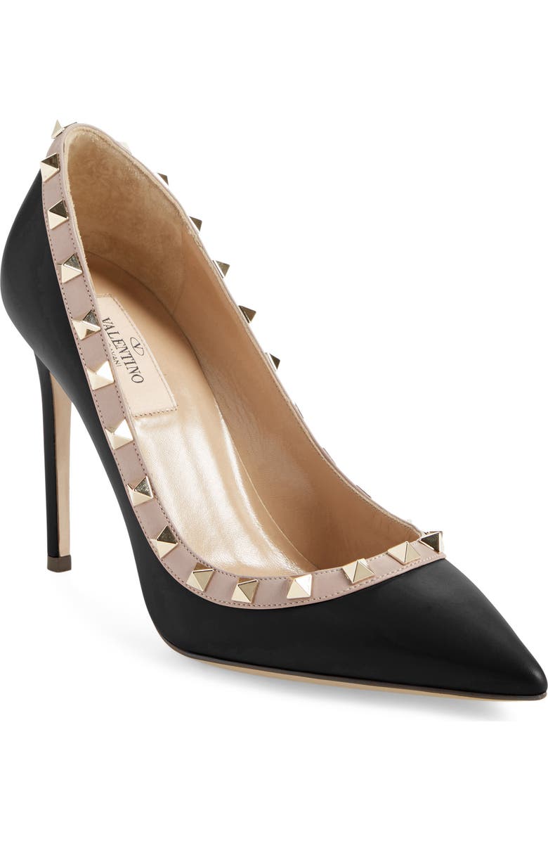 Valentino Garavani Rockstud Pointed Toe Pump, Main, color,