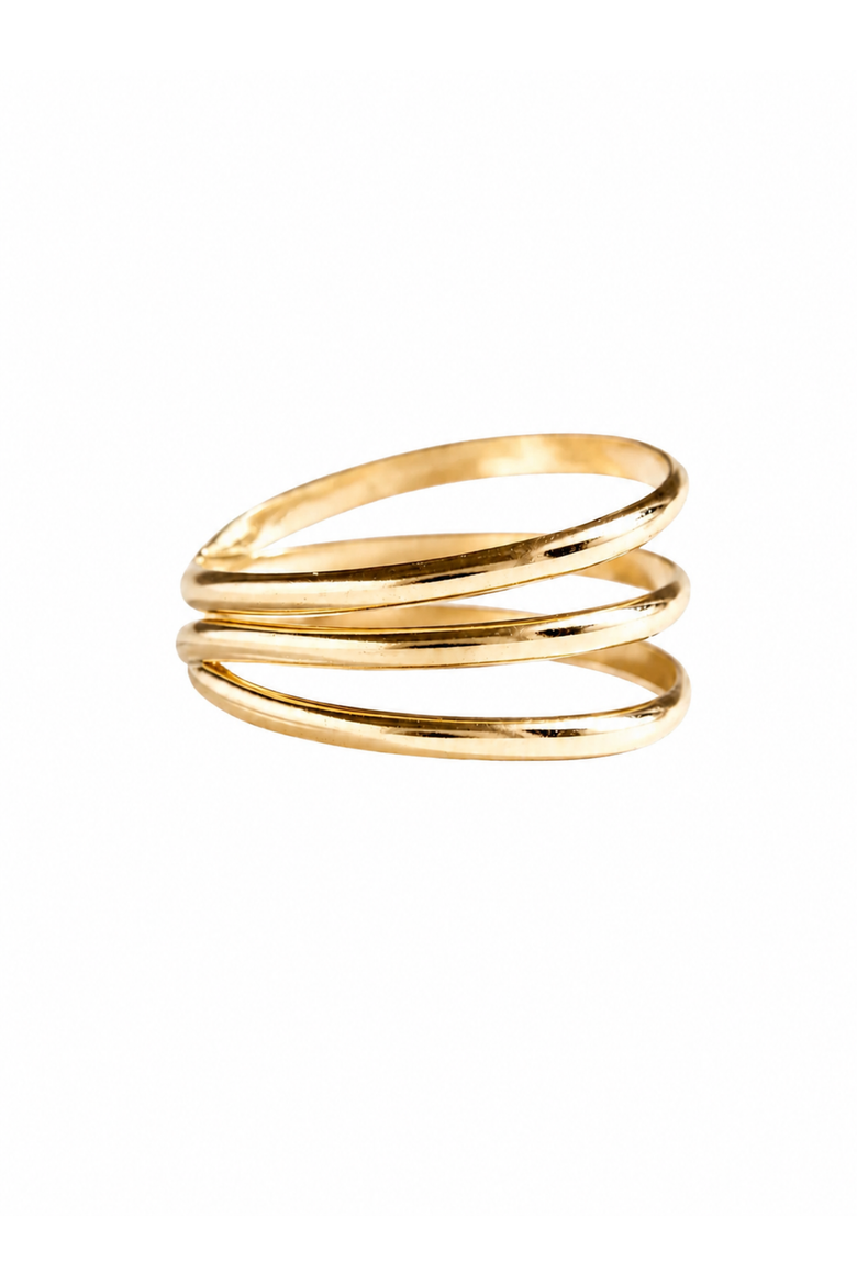 Contour Ring, Alternate, color, Gold-filled
