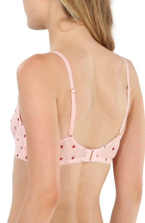 Honeydew Serina Flock Embroidered Mesh Underwire Bra