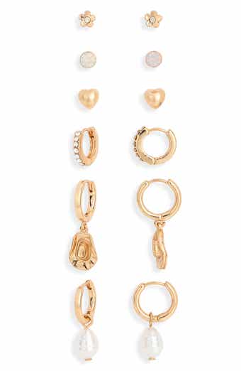BP. Set of 6 Pairs of Earrings & Trinket Tray