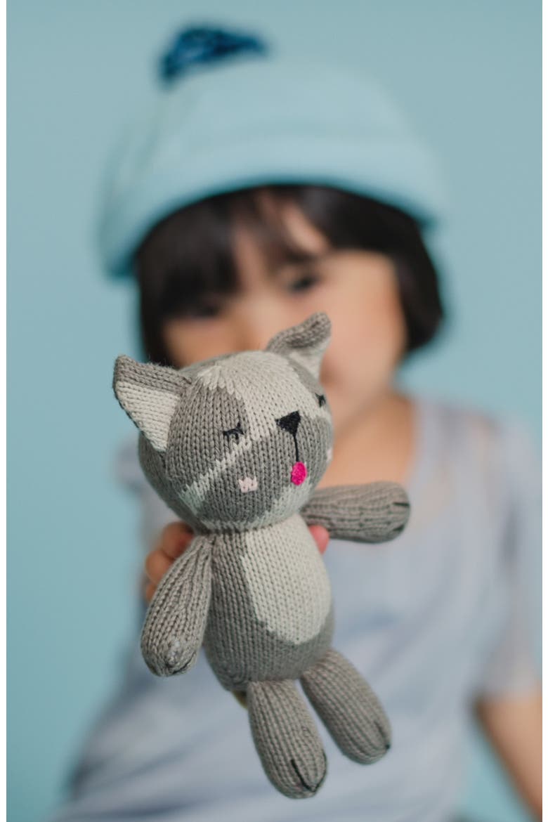 Baby Blue Frenchie Cotton Stuffed Animal, Alternate, color, GREY