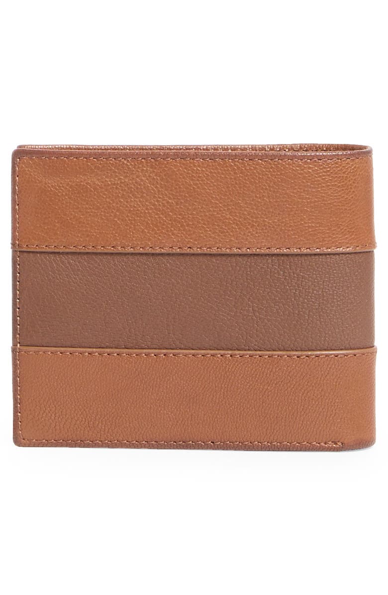 Tommy Bahama Mulholland Leather Slimfold Wallet, Alternate, color, Brown/ Tan
