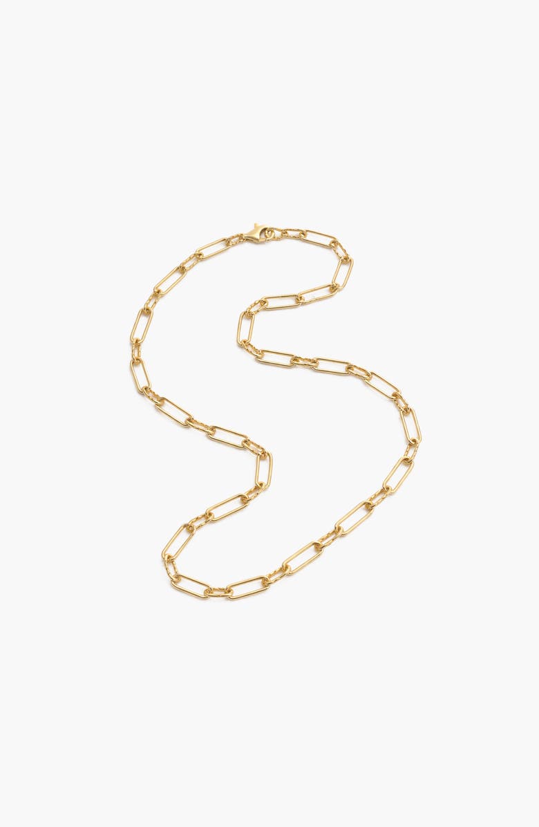 YOJ Molten Link Chain Necklace In Gold, Alternate, color, Gold
