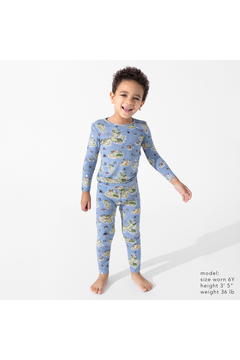 Kids' Pirate Cove Set of 2 Piece Pajamas, Alternate, color, Pirate Cove