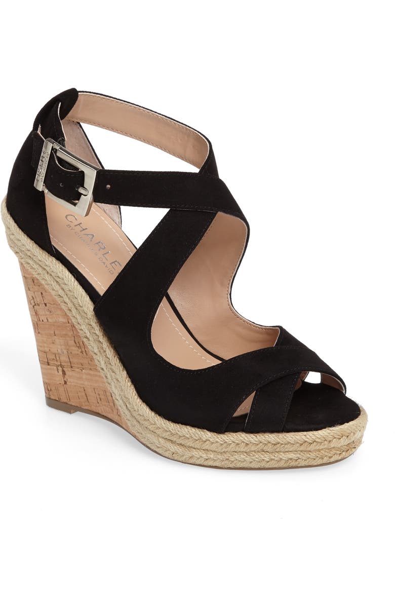 Charles by Charles David Belfast Strappy Wedge Sandal, Main, color,