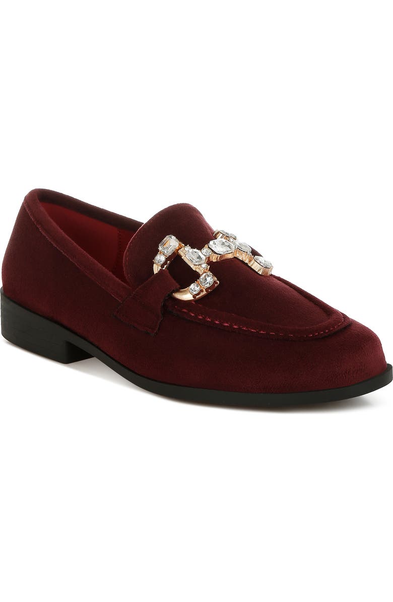Rag & Co Maestro Bit Loafer, Main, color, Burgundy