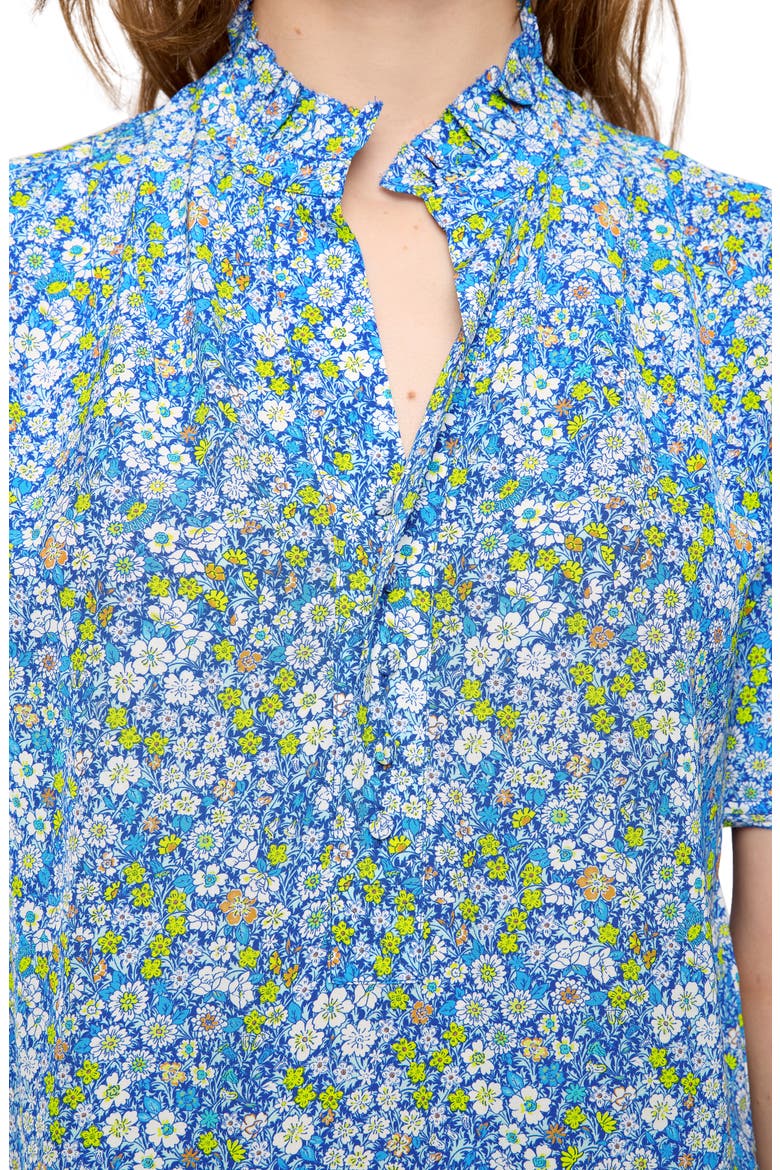 Topher Floral Print Popover Top, Alternate, color, PEAR