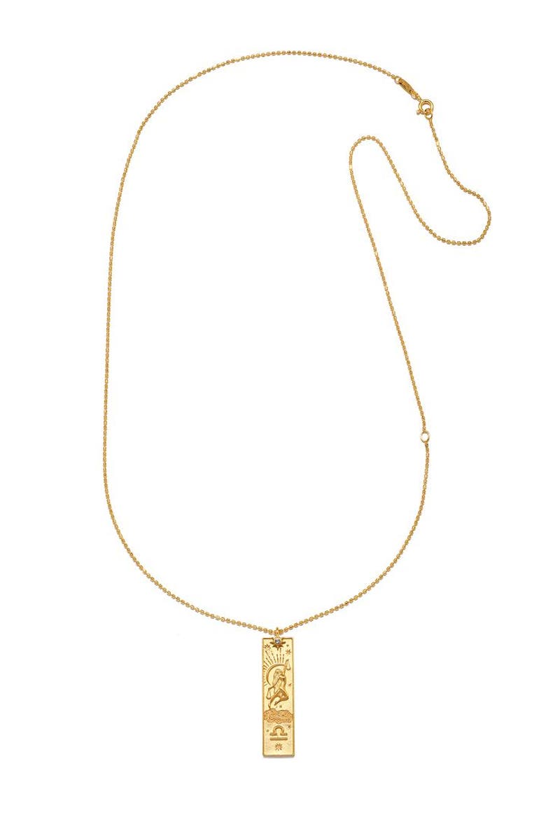 Story of Zodiac Necklace, Alternate, color, Libra