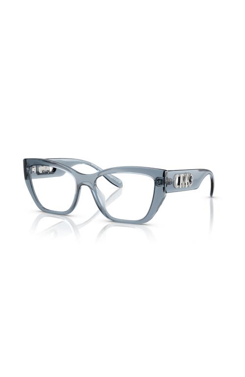 Michael Kors 54mm Square Optical Glasses In Gray