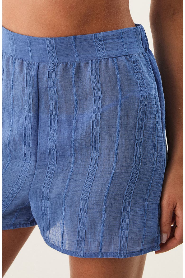 Yana Cover-Up Shorts, Alternate, color, BLUE